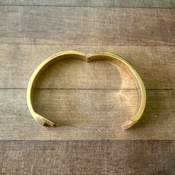 Kate Spade Blue Enamel “Head in the Clouds” Hinged Bangle Bracelet - Picture 11 of 14